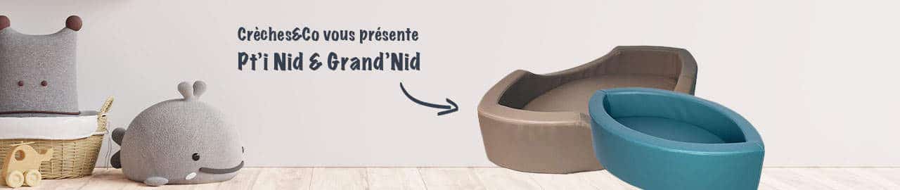 Disponibles en plusieurs couleurs pour s’accorder avec la décoration de votre crèche, nos P’ti Nid et Grand’Nid sont fabriqués en France et sont certifiés Oeko Tex. Ce label garantit l’absence de substances dangereuses, pour la santé et l’environnement, dans la composition des lits. Les enfants pourront donc y dormir sur leurs deux oreilles !